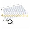 Heated doormat, bathroom outlet 55 x 95 cm 70W white - blue