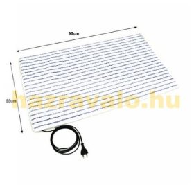   Fűthető lábtörlő, fürdőszobai kilépő 55 x 95 cm 70W fehér - kék