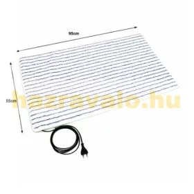 Fűthető lábtörlő, fürdőszobai kilépő 55 x 95 cm 70 Watt fehér - kék