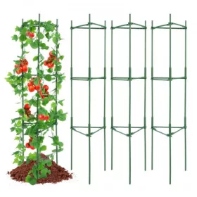   Paradicsom futtató 4 db-os növénytámasz 160 cm magas, fém, állítható magasságú karó, futtatórács
