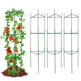   Paradicsom futtató 6 db-os növénytámasz 122 cm magas, fém, állítható magasságú karó, futtatórács