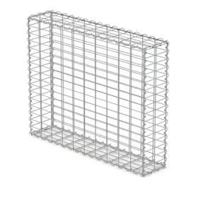   Gabion kőkosár támfalnak, kerítéslábazatnak 100x80x20 cm, 5x10 cm rács