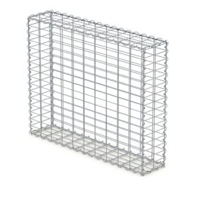   Gabion kőkosár támfalnak, kerítéslábazatnak 100x80x20 cm, 5x10 cm rács