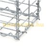 Gabion stone basket for retaining wall, fence base 100x80x20 cm, 5x10 cm grid