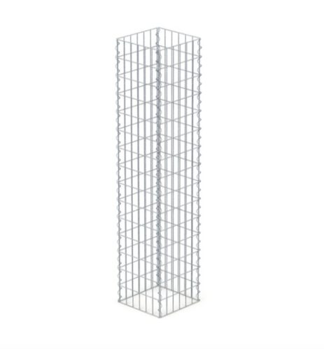 Gabion kőkosár támfalnak, kerítéslábazatnak 150x30x30 cm, 5x10 cm rács