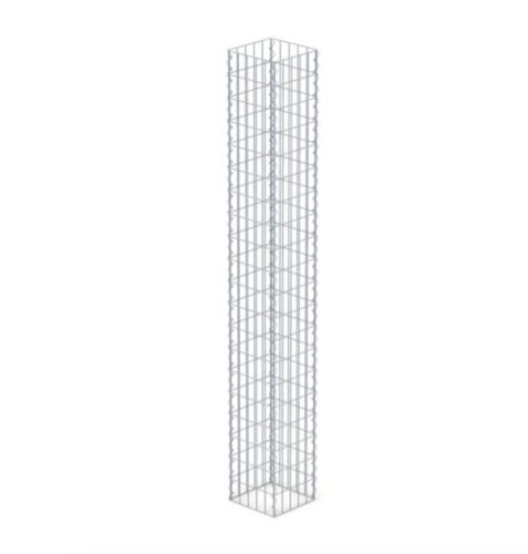 Gabion kőkosár támfalnak, kerítéslábazatnak 200x25x25 cm, 5x10 cm rács