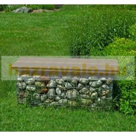   Gabion kőkosár WPC gabion pad 100x30x42,5 cm horganyzott acélból