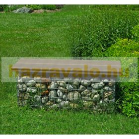   Gabion kőkosár WPC gabion pad 100x30x42,5 cm horganyzott acélból