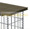 Gabion stone basket WPC gabion bench 100x30x42.5 cm galvanized steel