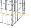 Gabion stone basket WPC gabion bench 100x30x42.5 cm galvanized steel