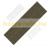 Gabion stone basket WPC gabion bench 100x30x42.5 cm galvanized steel