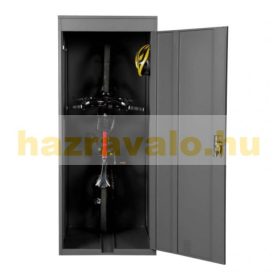   Függőleges kerékpár garázs szerszámos kisház, zárható fém antracit