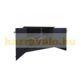   Kerékpár garázs szerszámos kisház, zárható kerékpár tároló fenyőfából antracit