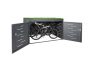 Bicycle garage tool shed, lockable bicycle storage with flower bed 126x200x150 cm anthracite