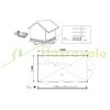 Wooden garage 21 m2 ready-made garage 350x600 cm impregnated gable roof mobile garage brown wooden garage carport
