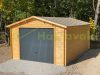 Wooden garage 24 m2 ready-made garage 400x600 cm impregnated gable roof mobile garage brown wooden garage carport