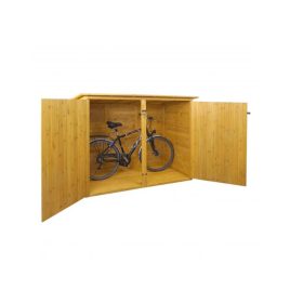   Kerékpár garázs szerszámos kisház, zárható kerékpár tároló fenyőfából 