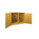 Small bicycle garage with tools, lockable bicycle storage made of pine wood 