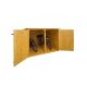 Bicycle garage small shed with tools, lockable bicycle storage for 2 bicycles made of natural pine wood