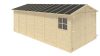 Wooden garage 18.19 m2 ready-made garage 305x591 cm non-impregnated gable roof mobile garage natural wooden garage carport