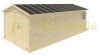 Wooden garage 18.19 m2 ready-made garage 305x591 cm non-impregnated gable roof mobile garage natural wooden garage carport