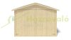 Wooden garage 18.19 m2 ready-made garage 305x591 cm non-impregnated gable roof mobile garage natural wooden garage carport