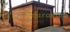 Wooden garage 24 m2 ready-made garage 400x600 cm non-impregnated flat roof mobile garage natural wooden garage carport