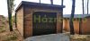 Wooden garage 24 m2 ready-made garage 400x600 cm non-impregnated flat roof mobile garage natural wooden garage carport