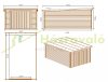 Wooden garage 24 m2 ready-made garage 400x600 cm non-impregnated flat roof mobile garage natural wooden garage carport