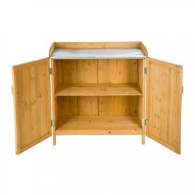   Grillező asztal szabadtéri pult kivitel grilltartó szekrény 98x48x95 cm