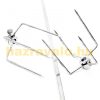 Stainless steel BBQ grill skewer 72 cm, acid-proof inox with skewer