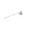 97 cm BBQ grill forgónyárs 230 V – Rozsdamentes acél elektromos forgónyárs 2 húsrögzítő villával, 10 kg teherbírással