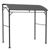 Kerti grill pavilon  215x150x182/220 cm sötétszürke grill sátor kerti grill árnyékoló pavilon