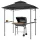 Kerti grillpavilon LED világítással 240x150x258 cm kerti grillsátor dupla rétegű tetővel