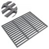 Cast iron grill grate 38x29 cm BBQ enameled grill grate rectangular shape