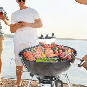   Kerek grillrács belső tűztérrel 53 cm + 29 cm átmérő vas tűztérrács