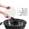 Kerek grillrács belső tűztérrel 53 cm + 29 cm átmérő vas tűztérrács