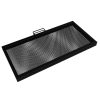 Összecsukható grillrács 91x91 cm fekete acél BBQ rács kültéri tűzhelyhez