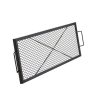 Tűzrakóra helyezhető téglalap alakú grillrács 1110x380 mm hordozható acél BBQ rács fogantyúval