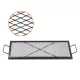 Téglalap alakú grillrács tűzrakóhelyhez acél 81x38 cm tűzrakó rács