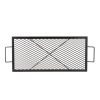 Téglalap alakú grillrács tűzrakóhelyhez acél 81x38 cm tűzrakó rács
