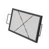 Téglalap alakú grillrács tűzrakóhelyhez acél 81x38 cm tűzrakó rács