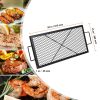 Téglalap alakú grillrács tűzrakóhelyhez acél 81x38 cm tűzrakó rács