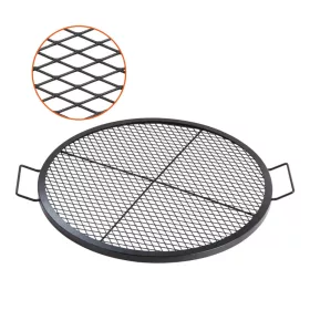   Tűzrakóhoz való kerek grillrács fogantyúval 76 cm átmérő acél tűztérrács