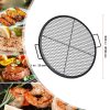 Tűzrakóhoz való kerek grillrács fogantyúval 76 cm átmérő acél tűztérrács
