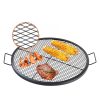 Tűzrakóhoz való kerek grillrács fogantyúval 76 cm átmérő acél tűztérrács