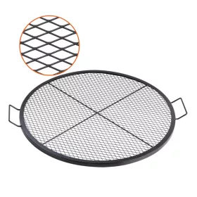   Tűzrakóra helyezhető grillrács 91 cm átmérő, hordozható acél grillező