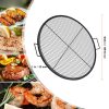 Tűzrakóra helyezhető grillrács 91 cm átmérő, hordozható acél grillező