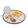 Tűzrakóra helyezhető grillrács 91 cm átmérő, hordozható acél grillező