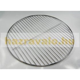   Grillrács rozsdamentes kerek 55 cm 56 cm és 57 cm átmérőjű grillsütőhöz és a WEBER 57-es sorozathoz. Inox és nem csak krómozott!